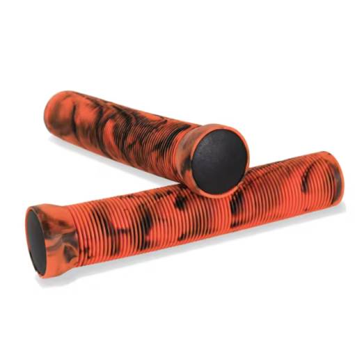 Foto - Žíhané rukoväte na bicykel - Oranžovo čierne