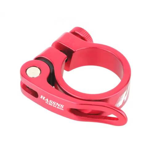Foto - Rýchloupínacia sedlová objímka pre kolesá 34,9 - Červená