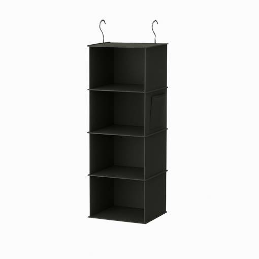 Foto - Závesný box so štyrmi poschodiami - sivý