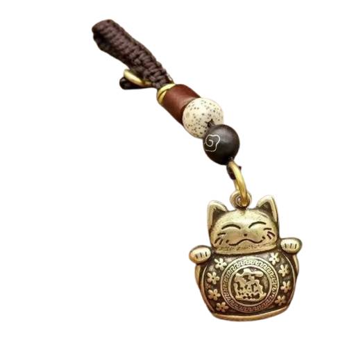 Foto - Prívesok na kľúče - Šťastná mačka