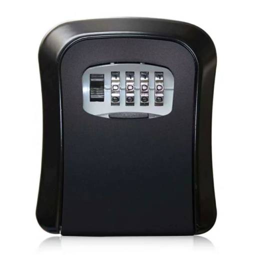 Foto - Bezpečnostná schránka s kódovým zámkom – IP65, čierna
