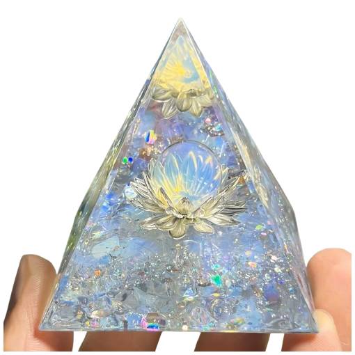 Foto - Orgonitová pyramída - Krištáľový lotosový kvet
