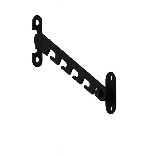 Foto - Kovová okenná zábrana, obmedzovač otvorenia okna M - Čierna