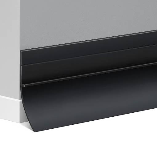 Foto - Samolepiaca lišta pod dvere 100 cm - Čierna