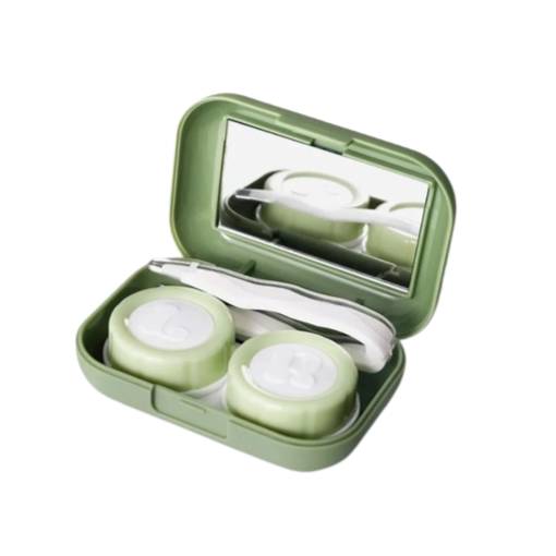 Foto - Cestovná krabička na kontaktné šošovky - Khaki