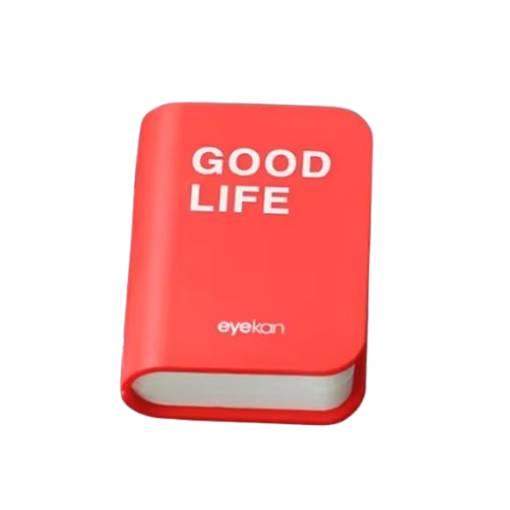 Foto - Prenosná cestovná krabička so zrkadielkom na kontaktné šošovky - Ružová