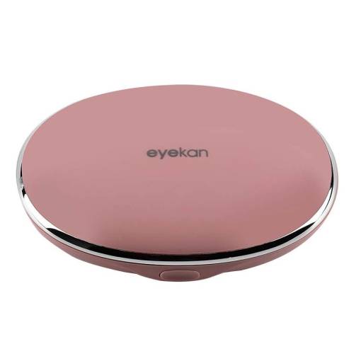 Foto - Prenosná cestovná krabička so zrkadielkom na kontaktné šošovky - Ružová