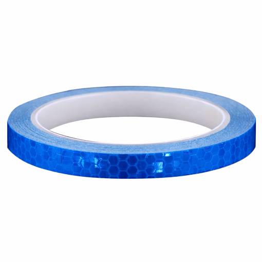 Foto - Reflexná samolepiaca páska - Modrá, 1 cm