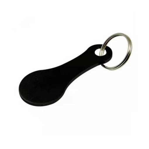 Foto - Prívesok s nákupným žetónom - Čierny