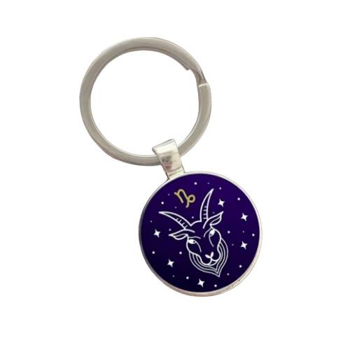 Foto - Kovový prívesok na kľúče - znamenie Kozoroh