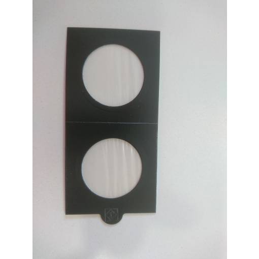 Foto - Samolepiaci čierny obal na skladovanie mincí - 32,5 mm