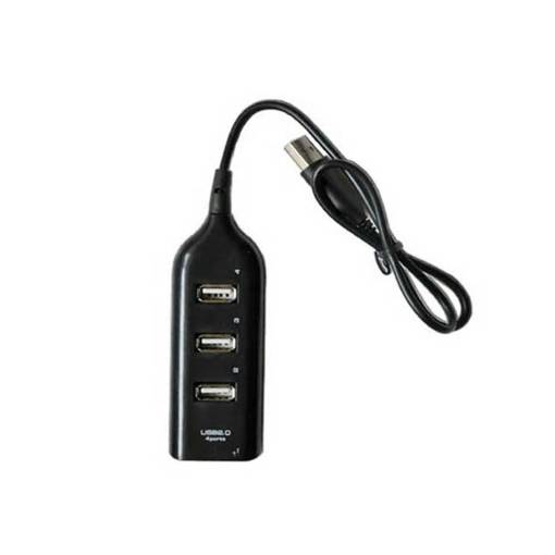 Foto - USB HUB so štyrmi portami USB 2.0 - Čierny