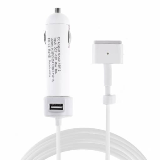 Foto - NoBrand 45W Nabíjačka na MacBook do auta + USB - magsafe 2