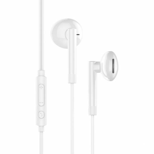 Foto - Hoco. M53 Slúchadlá s mikrofónom (3.5mm jack) - Biela