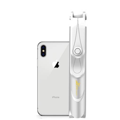 Foto - Selfie tyč so stojanom na mobil - Biela