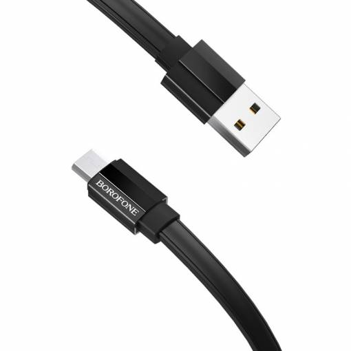 Foto - Micro USB kábel Borofone 1.8 m - čierna