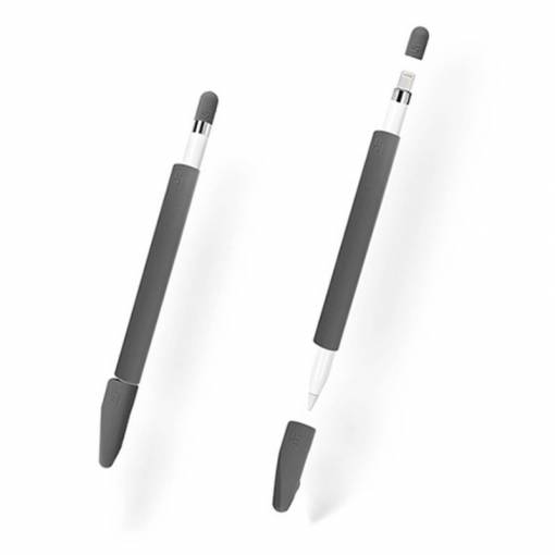 Foto - Silikónový obal na Apple Pencil (Sada 4 ks) - Šedá