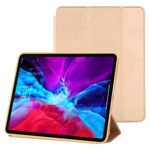 Foto - PU kryt pre Apple iPad Pro 12.9 (2020) - Zlatý