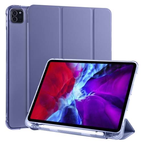 Foto - PU kryt pre Apple iPad Pro 11 (2020) + slot pre Apple Pencil - Fialová