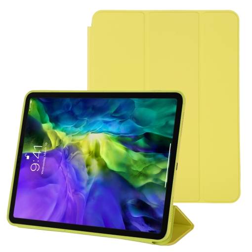 Foto - Puzdro z PU kože pre Apple iPad Pro 11 (2020) - Žltá