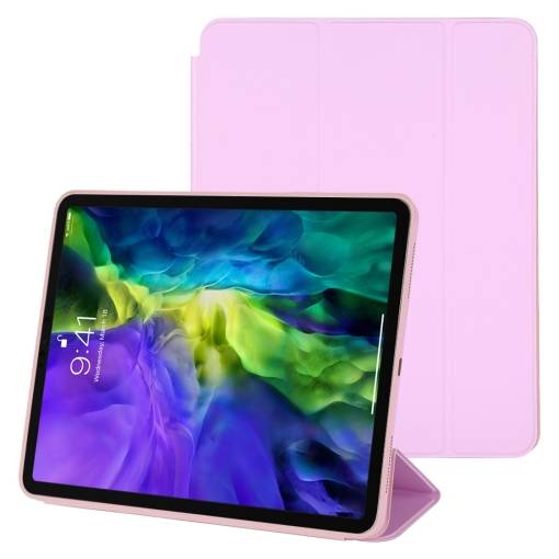 Foto - Pouzdro z PU kůže pro Apple iPad Pro 11 (2020) + slot pro Apple Pencil - Purple