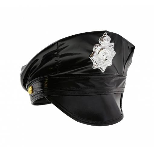 Foto - Policajný klobúk - Čierny