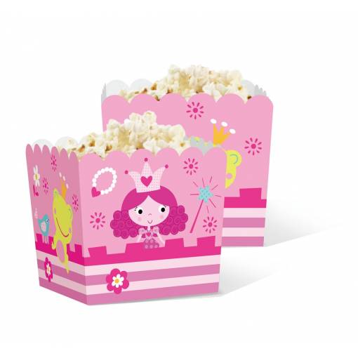Foto - Boxy na popcorn - Princezná, 5 kusov