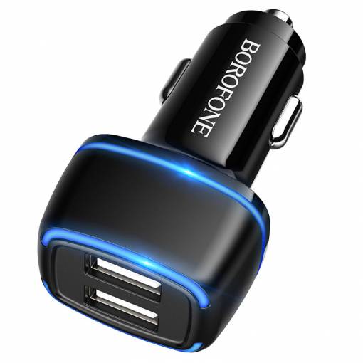 Foto - Borofone dvojitá USB nabíjačka do auta - 12W